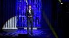 Hurdler Rasmus Mägi, male athlete of 2014, announces that the female artist of the year is Maria Minerva