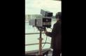 ETV's cameraman filming the 1980 Olympic Games' sailing event in Pirita