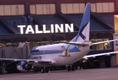 Estonian Air's aircraft in Tallinn Airport in 2001