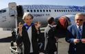 Mikko Fritze, Jaanus Mutli, Edgar Savisaar and Andrus Aljas consecrate Estonian Air's new plane called Oscar, April 2011