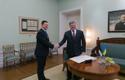 Ukraina president Petro Porošenko kohtumas peaminister Jüri Ratasega.