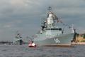 Военно-морской парад в Санкт-Петербурге.