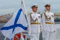 Военно-морской парад в Санкт-Петербурге.