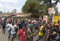 Nairobis Kibera slummis jooksid meeleavaldajad opositsioonijuht Raila Odingat kuulama.