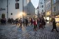 Jõulusõimede pühitsemise rongkäik. Tallinna vanalinn.