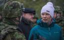 Kersti Kaljulaid õppusel Okas.