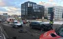 В районе ДТП возникла большая автомобильная пробка.