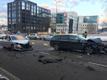 В районе ДТП возникла большая автомобильная пробка.