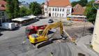 Kuressaares tuli asfaldi alt välja kunagine munakivitee.