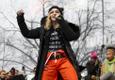 Madonna USA president Donald Trumpi vastasel naiste marsil Washingtonis 2017. aastal.