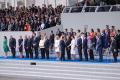 President Kersti Kaljulaid Pariisis Prantsusmaa rahvuspüha tähistamas.