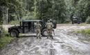 Стрельбы из пусковой установки MLRS.