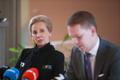 Kersti Krachti pressikonverents koos tema kaitsja vandeadvokaat Oliver Nääsiga.