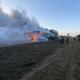 Большая часть автомобилей сгорела полностью.