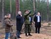Visiting a military training area in South Estonia.
