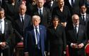 Due to leaders being placed in alphabetical order of country name in French, President Karis was next to Donald and Melania Trump at the funeral of Pope Francis in April 2025.