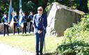 Ceremony at the August 20th stone at the bottom of Toompea, Restoration of Independence Day 2025.