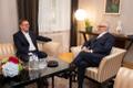 Meeting with Prime Minister Kristen Michal at Kadriorg in May 2026. There were two prime ministers in office during Karis tenure as president, with Kaja Kallas stepping down in 2024 to become EU foreign policy chief.