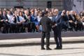 Алар Карис и Сирье Карис во время государственного визита в Киев 24 августа.