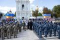 Алар Карис и Сирье Карис во время государственного визита в Киев 24 августа.