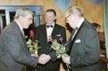 Režissöör Tõnis Kase 70. sünnipäeva tähistamine: Aksel Orav, Arvo Kruusement, Tõnis Kask.