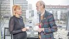 Produtsent Riina Sildos ja kriitik Jaan Ruus
