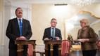Helsingi linnapea Jussi Pajuneni (paremal) ja Tallinna linnapea kohusetäitja Taavi Aasa pressikonverents Tallinnas 29. novembril 2016.