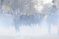 Протесты против полицейского произвола в Париже в феврале 2017 года.