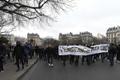 Протесты против полицейского произвола в Париже в феврале 2017 года.