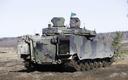 Eestim kaitseväe jalaväe lahingumasin CV9035 lahinglaskmisel.