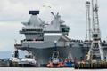 Ühendkuningriigi uus lennukikandja HMS Queen Elizabeth alustas esimest proovisõitu.