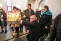 Эдгар Сависаар и Урмас Сыырумаа подарили икону ласнамяэскому храму.