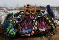 Похороны жертв трегедии в Кемерове.