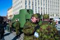 Копия броневика на площади Вабадузе.