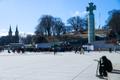 Копия броневика на площади Вабадузе.