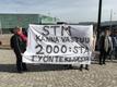 Tervishoiutöötajate meeleavaldus Helsingis 20.4.2018.