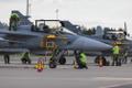 Rootsi Gripen hävitajad maandusid Ämaris.