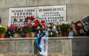 Возложение венка к мемориалу сражения в Синимяэ.