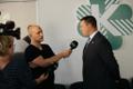 Jüri Ratas Keskerakonna büroo avamisel intervjuud andmas.