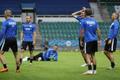 Eesti jalgpallikoondise viimane treening enne UEFA Rahvuste liiga esimest kohtumist