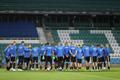 Eesti jalgpallikoondise viimane treening enne UEFA Rahvuste liiga esimest kohtumist
