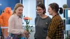 Anneli Tõevere raamatuesitlus ruudulises fuajees.