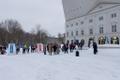 Eskola jooksu start Narva raekoja platsil.