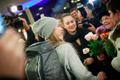 Встреча Келли Сильдару в Таллиннском аэропорту.