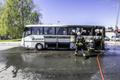 Raplas süttis lapsi vedanud buss.