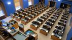 Riigikogu täiskogu saal.
