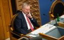 Siim Kallas heading a Riigikogu sitting.