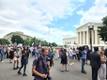Протестующие перед зданием Верховного суда США.