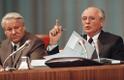 Boris Jeltsin ja Mihhail Gorbatšov 1991. aastal NSV Liidu Rahvasaadikute Kongressil
