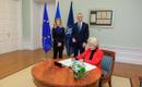 Ursula von der Leyen ja Jens Stoltenberg saabusid Eesti sünnipäevaks visiidile.